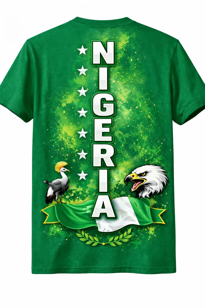 Nigeria Short Sleeve Blue